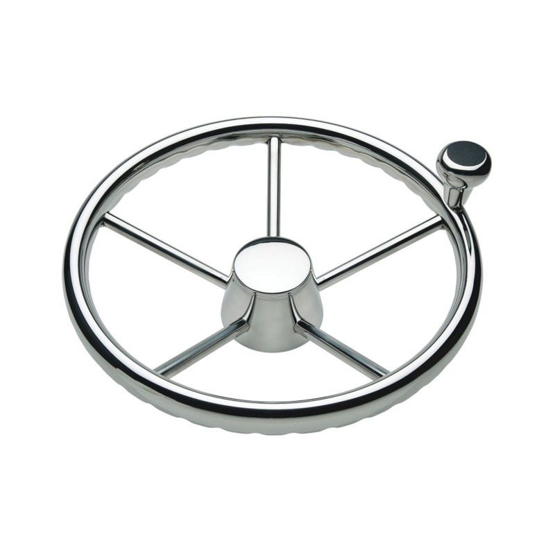 ΤΙΜΟΝΙ INOX ME ΟΔΗΓΟ 39cm